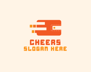 Digital-entertainment - Orange Digital Wallet logo design