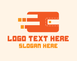 Exchange - Orange Digital Wallet logo design