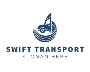 Forwarding Truck Vehicle logo design