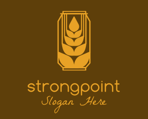 Crops - Wheat Beer Stalk logo design