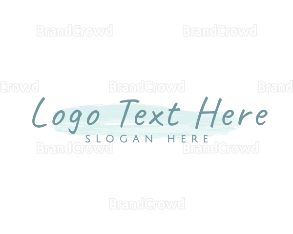 Beauty Brush Stroke Logo