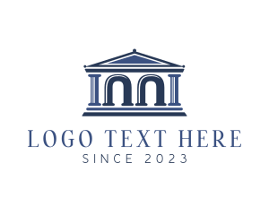 Town Hall - Legal Arch Parthenon logo design