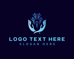 Group - Hand Volunteer Community logo design