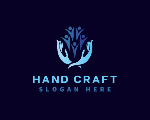 Hand - Hand Volunteer Community logo design
