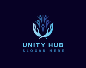 Community - Hand Volunteer Community logo design