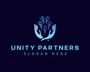 Cooperation - Hand Volunteer Community logo design
