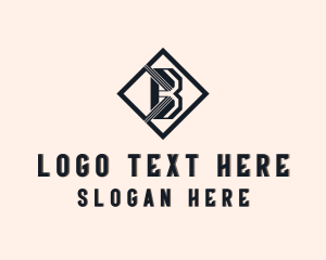Letter B - Builder Structure Contractor logo design