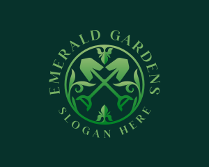 Shovel Plant Gardening logo design