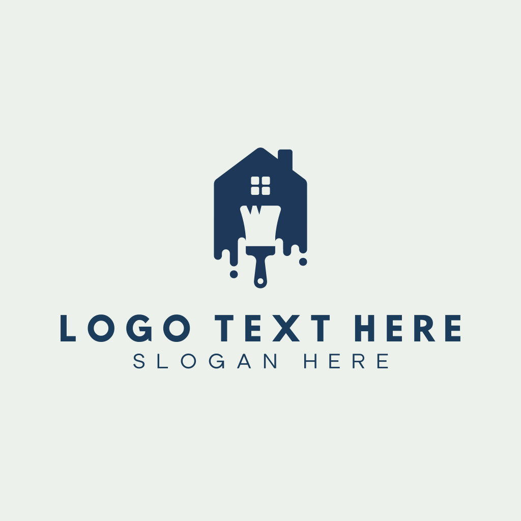 House Paint Brush Renovation Logo | BrandCrowd Logo Maker