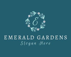 Floral Wreath Boutique logo design