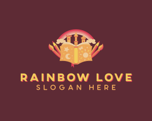 Rainbow Art Book logo design