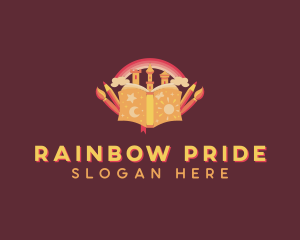 Rainbow Art Book logo design