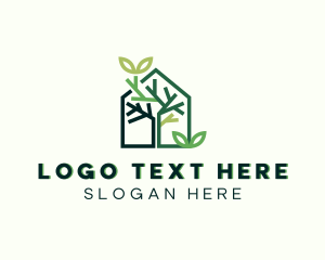 Lawn - Greenhouse Garden Landscaping logo design