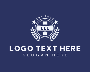 Book - College University Learning logo design