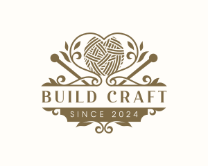 Yarn Knitting Craft logo design