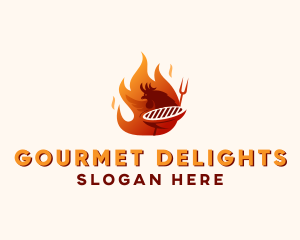 Chicken Grill Restaurant logo design