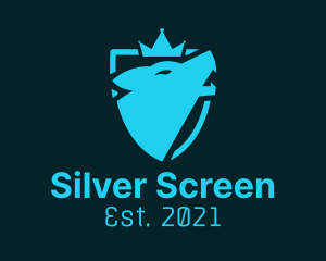 Game Streaming - Wolf Crown Shield logo design