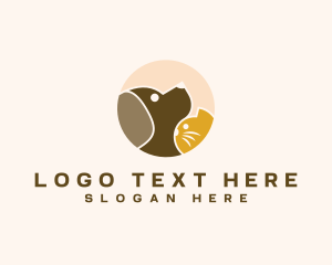 Kennel - Cat Dog Animal Care logo design