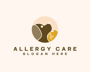 Cat Dog Animal Care logo design