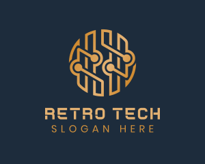 Digital Tech Circuit logo design