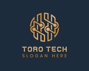 Digital Tech Circuit logo design