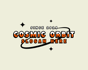 Retro Orbit Star logo design