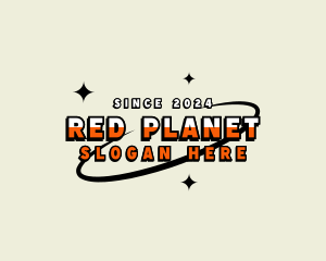 Retro Orbit Star logo design