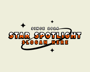 Retro Orbit Star logo design