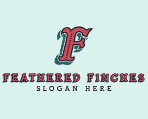 Fancy Western Boutique Letter F logo design