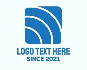 Connection - Blue Orbit Application logo design