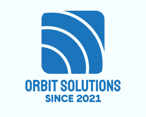 Blue Orbit Application logo design