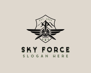 Airforce - Airforce Plane Shield logo design