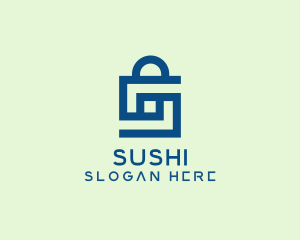 Shopping Bag Letter S  logo design