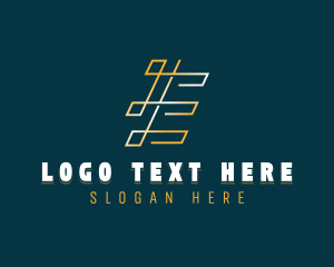 Logistics - Geometric Consulting Letter E logo design