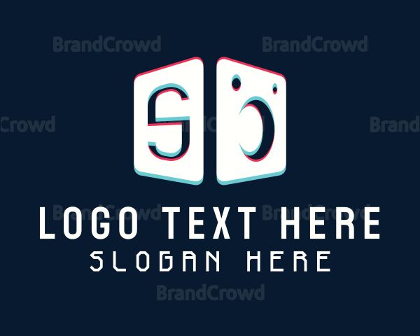 Stereo Speaker Letter S Logo