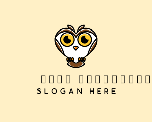 Owl - Heart Wild Owl logo design