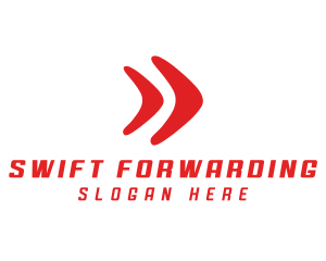 Fast Forward Arrow logo design