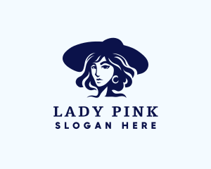 Fashion Hat Lady logo design