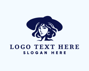 Fashion Hat Lady Logo