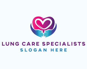 Heart Hand Care logo design