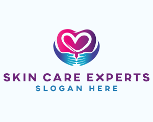 Heart Hand Care logo design