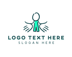 Playful - Children Charity Hands logo design