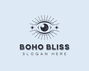 Boho Mystical Eye logo design