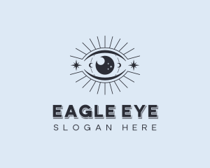 Boho Mystical Eye logo design