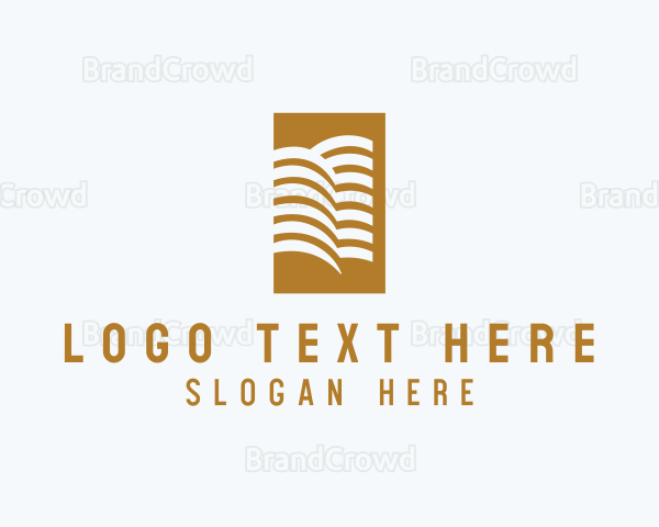 Luxury Hotel Building Logo