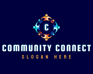 People Community Wellness logo design