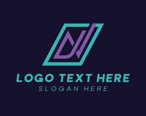 Letter An - Modern Logistics Agency logo design