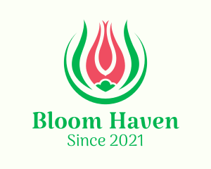 Floriculture - Lily Flower Garden logo design