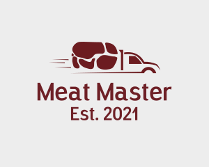 Pork Meat Delivery logo design