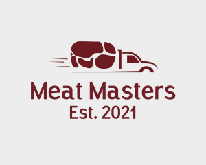 Pork Meat Delivery logo design